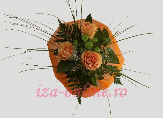 Clic pentru a vedea imaginea mărită Buchet din trandafiri si crizanteme