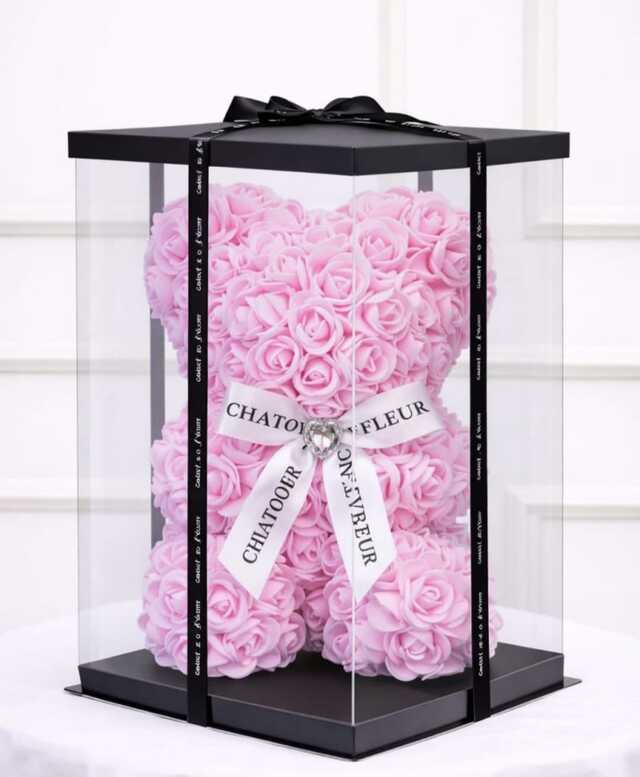 Clic pentru a vedea imaginea mărită Ursulet din spuma roz deschis