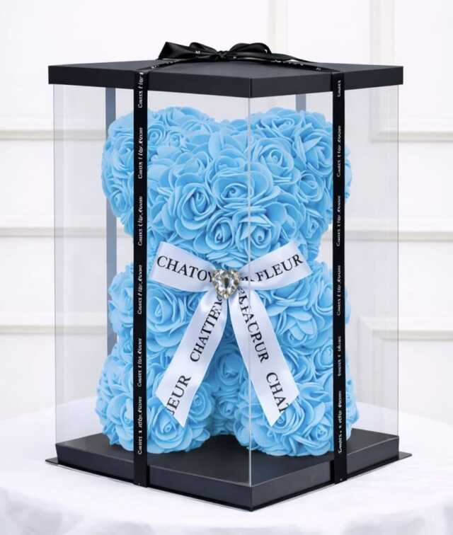 Clic pentru a vedea imaginea mărită Ursulet din spuma albastru