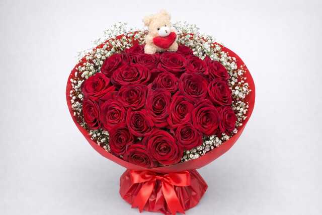 Clic pentru a vedea imaginea mărită Buchet Ursulet 