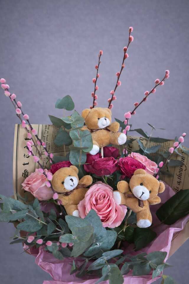 Clic pentru a vedea imaginea mărită Buchet ursuleti