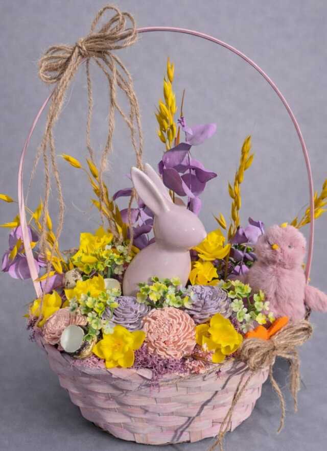 Clic pentru a vedea imaginea mărită Aranjamenr mic roz-galben